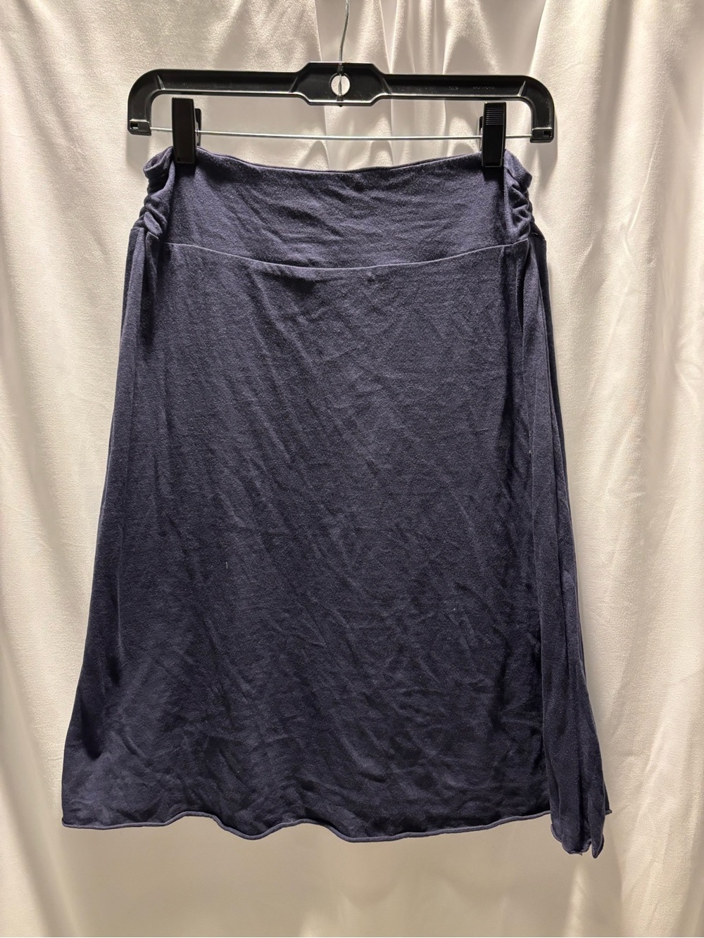 Women’s Navy A-Line Skirt with Soft Waistband